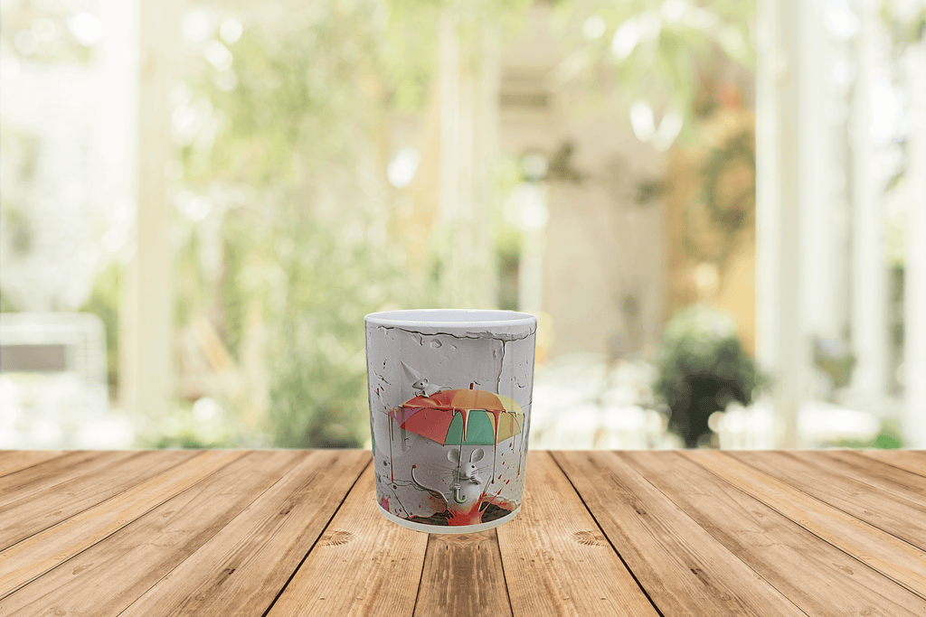 Mouse with Umbrella Coffee Mug