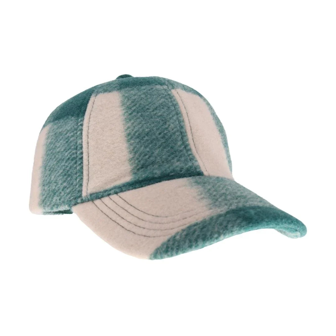 C.C Checkered Pattern Baseball Cap