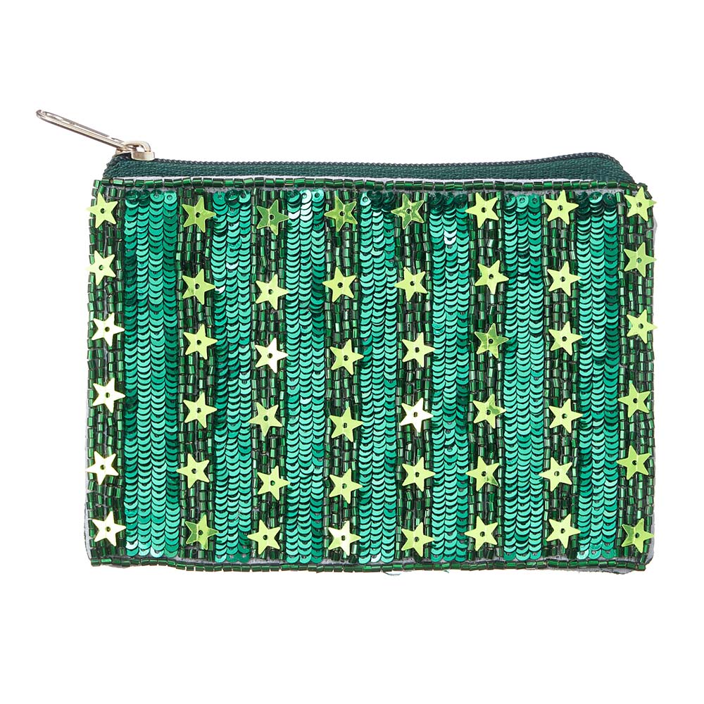 Star Seed Beaded Mini Pouch Bag