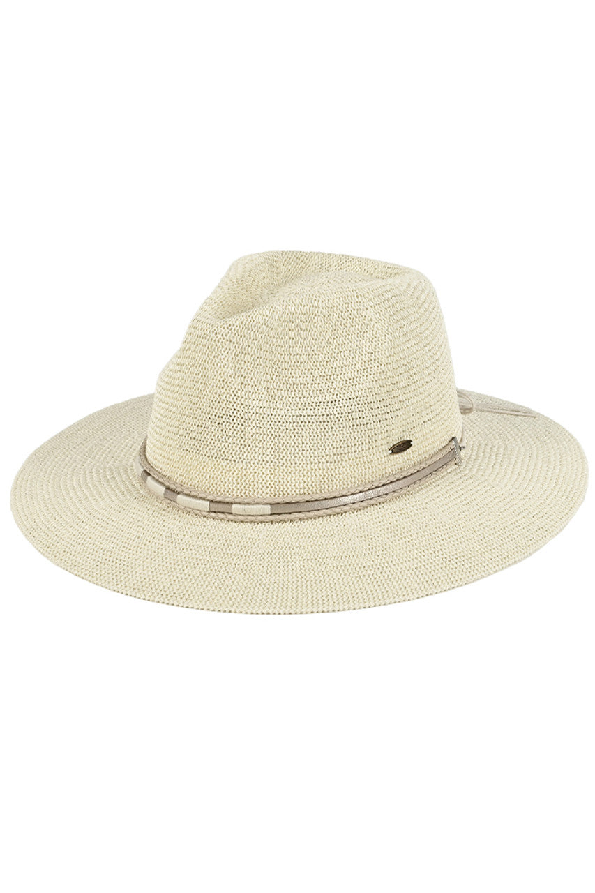 C.C Hard Shaped Panama Hat
