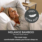 Bamboo Cotton Bed Sheets - Snow