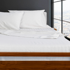 Bamboo Cotton Bed Sheets - Snow