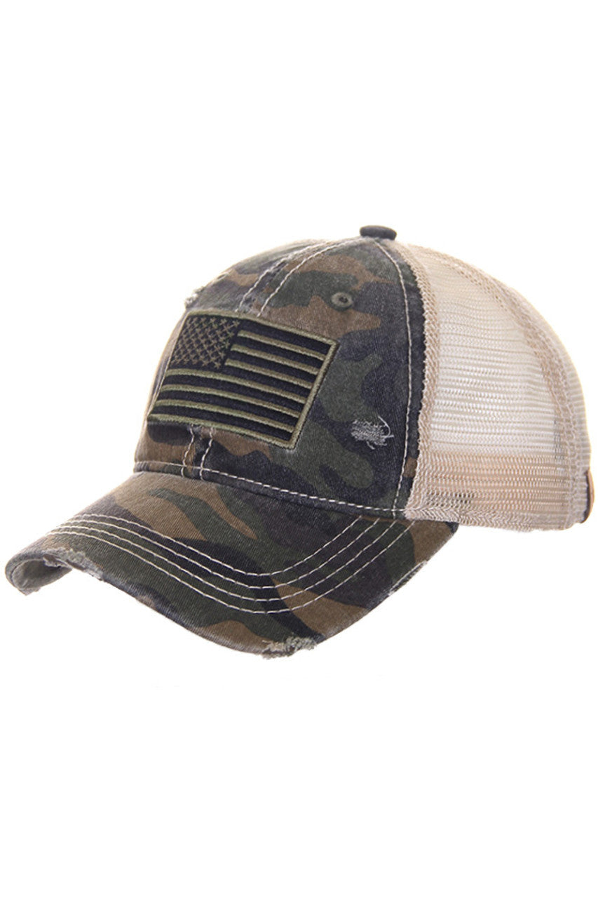 C.C AMERICAN FLAG BASEBALL CAP