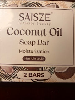 Coconut oil soap bar with Shea butter for extra moisturization.
