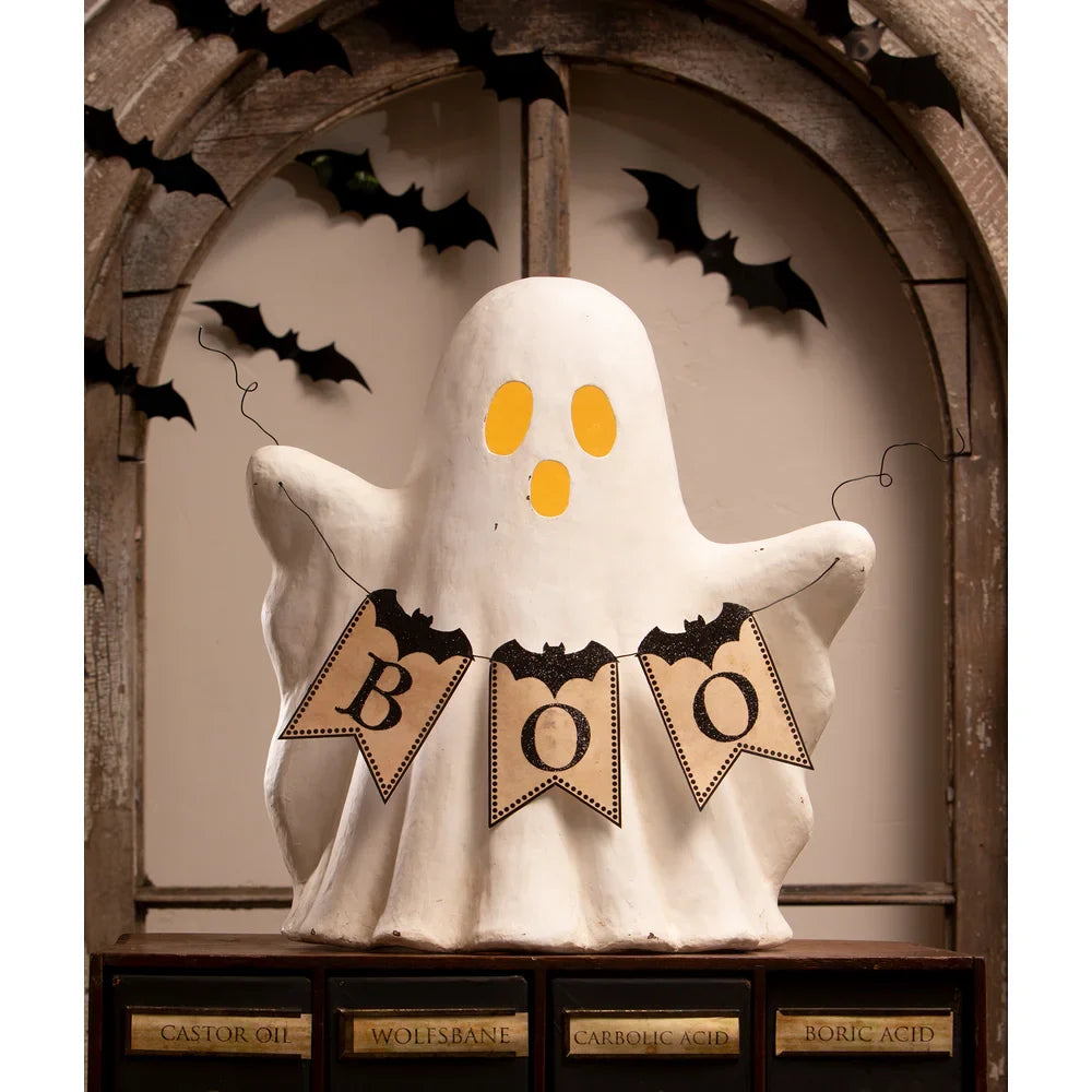 GHOST WITH BOO GARLAND BY BETHANY LOWE DESIGNS