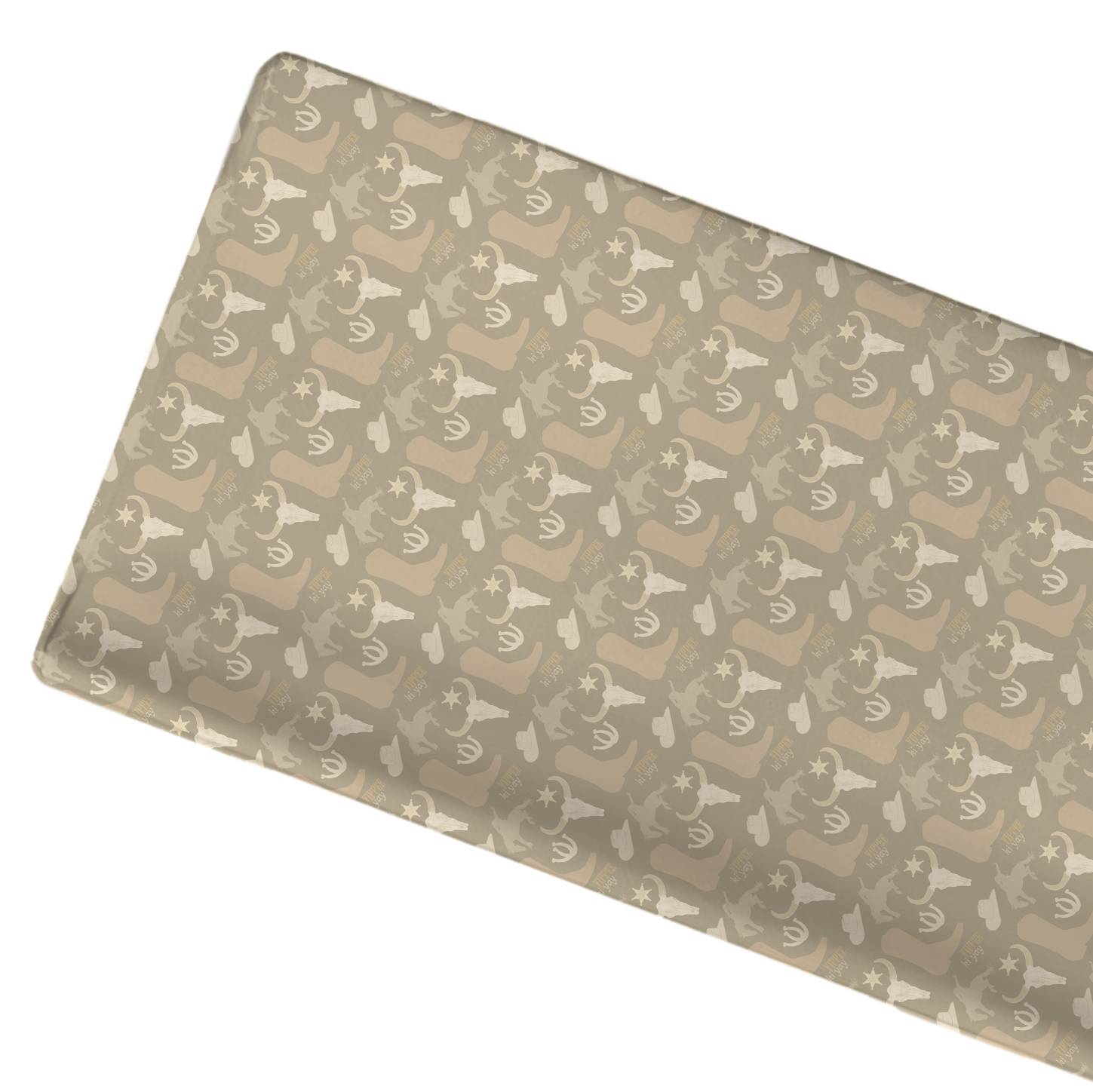 Jersey Knit Polyester Changing Pad Cover in Yippee Ki Yay